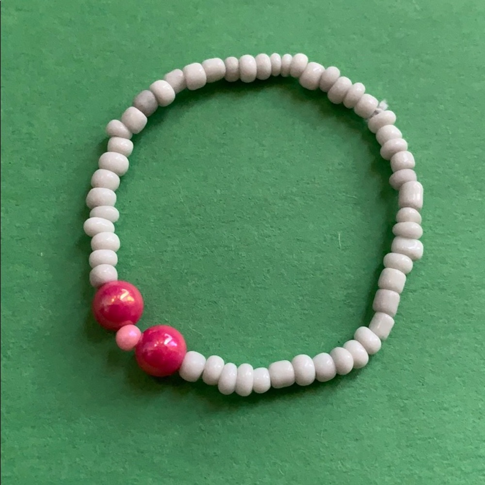 pink bow bracelet